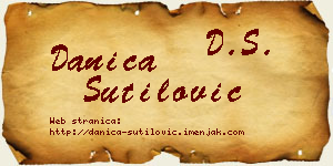 Danica Šutilović vizit kartica
